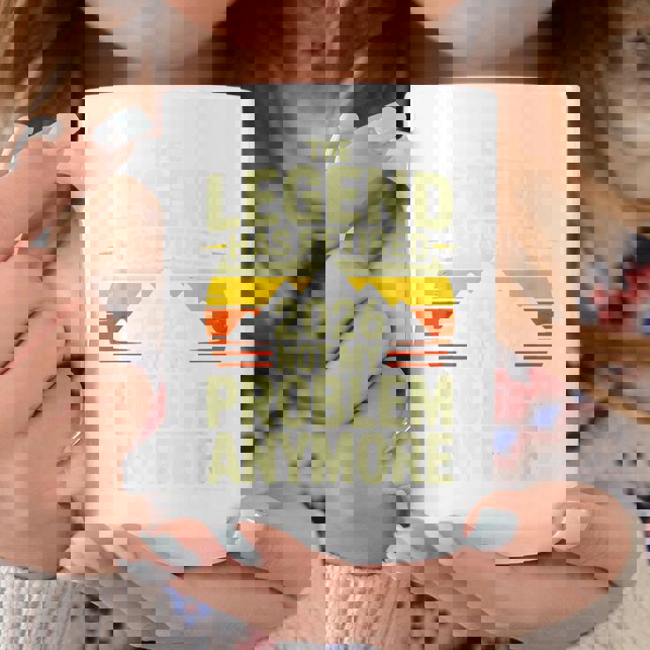 レジェンドが引退した2026年 おかしな退職祝い コーヒーマグ 面白い贈り物