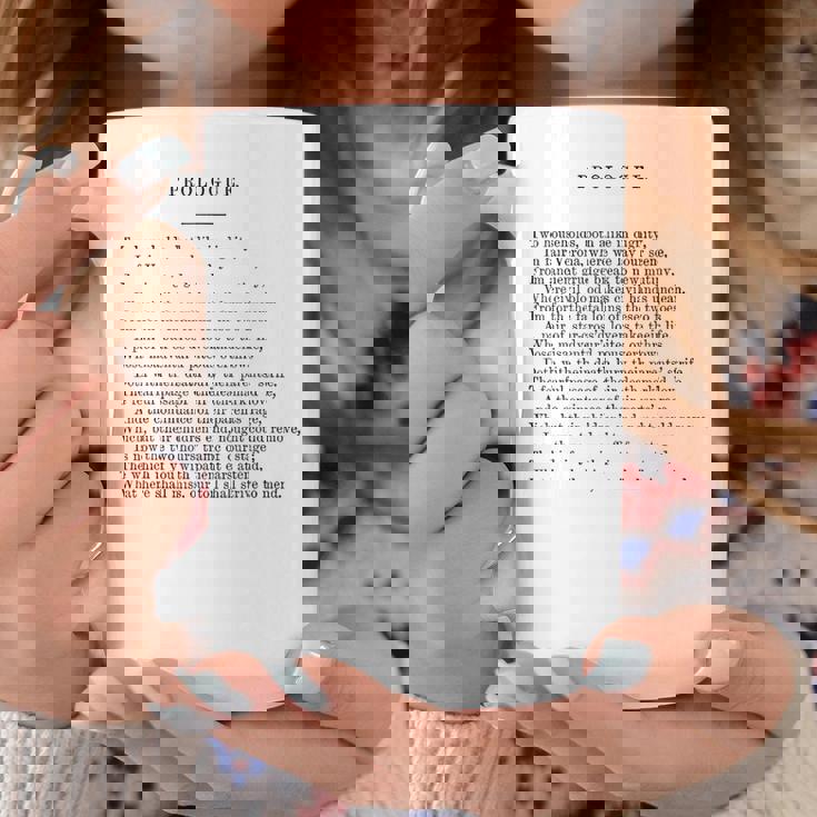 ロミオとジュリエットのプロローグ ウィリアム・シェイクスピア コーヒーマグ 面白い贈り物