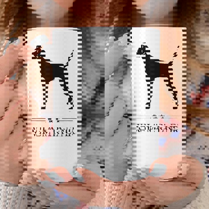 ワイマラナー ブラック シルエット コーヒーマグ 面白い贈り物