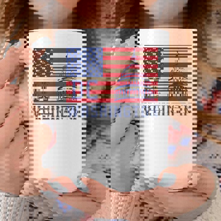 ワシントンdc アメリカ国旗tシャツ コーヒーマグ 面白い贈り物