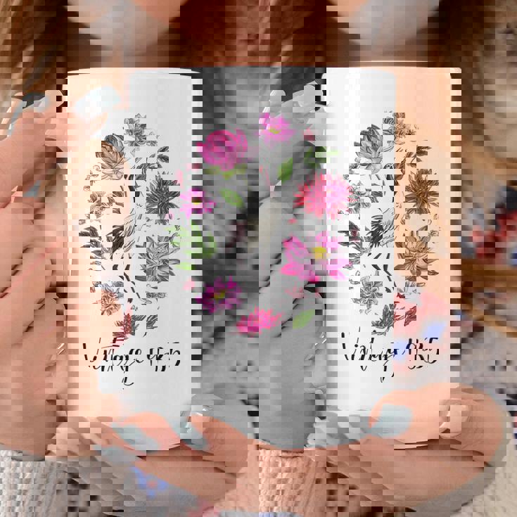 ヴィンテージ 1935年 蓮の花 日本の鶴 鳥 89歳の誕生日 コーヒーマグ 面白い贈り物