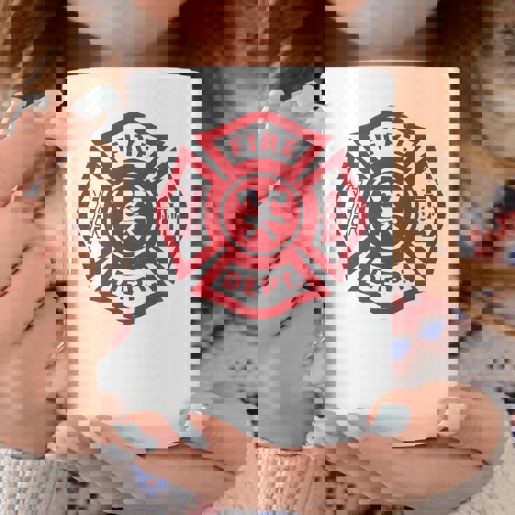 伝統的な消防署救助隊員エンブレムアート。 コーヒーマグ 面白い贈り物