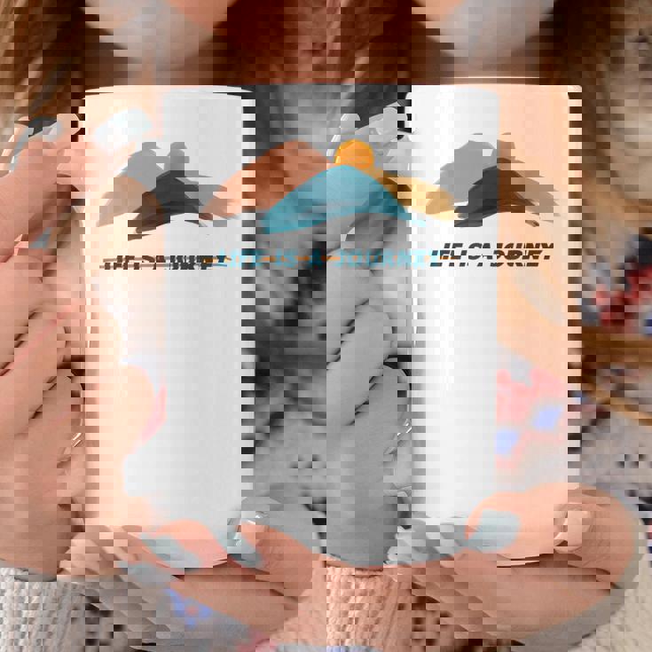 宗教神学 Life Is A Journey 宗教への旅 コーヒーマグ 面白い贈り物