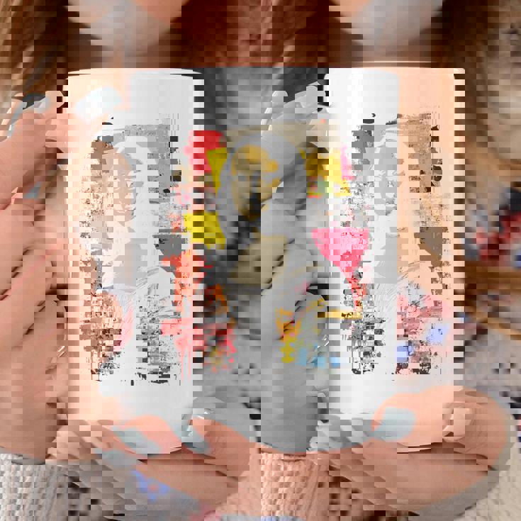 抽象グラフィティ モナリザ バックプリント コーヒーマグ 面白い贈り物