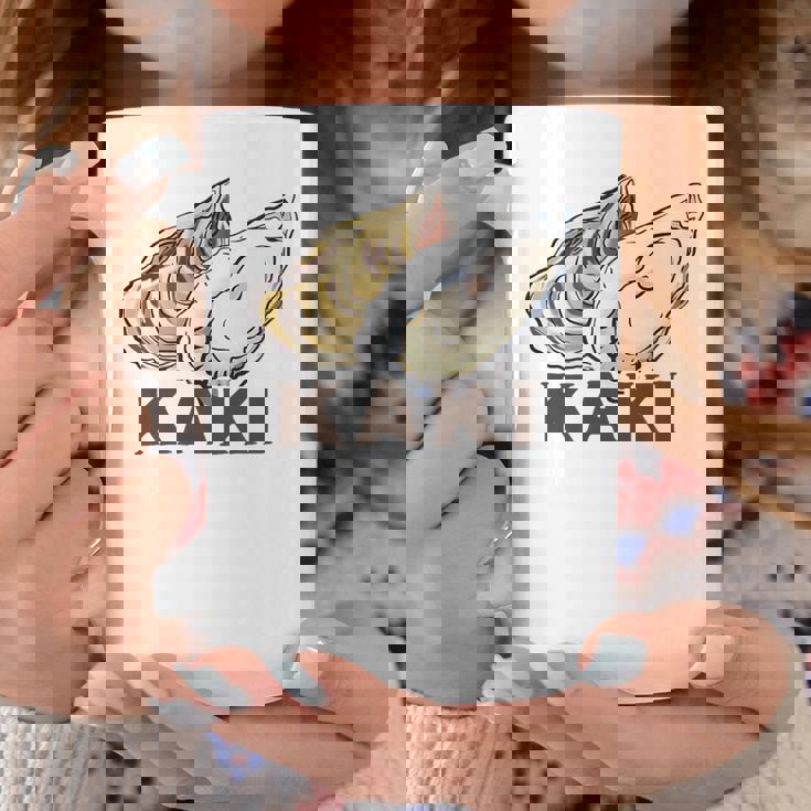 牡蠣 かき カキ Kaki ローマ字 シーフード イラスト 牡蠣好き シーフード好きea Food Oyster コーヒーマグ 面白い贈り物