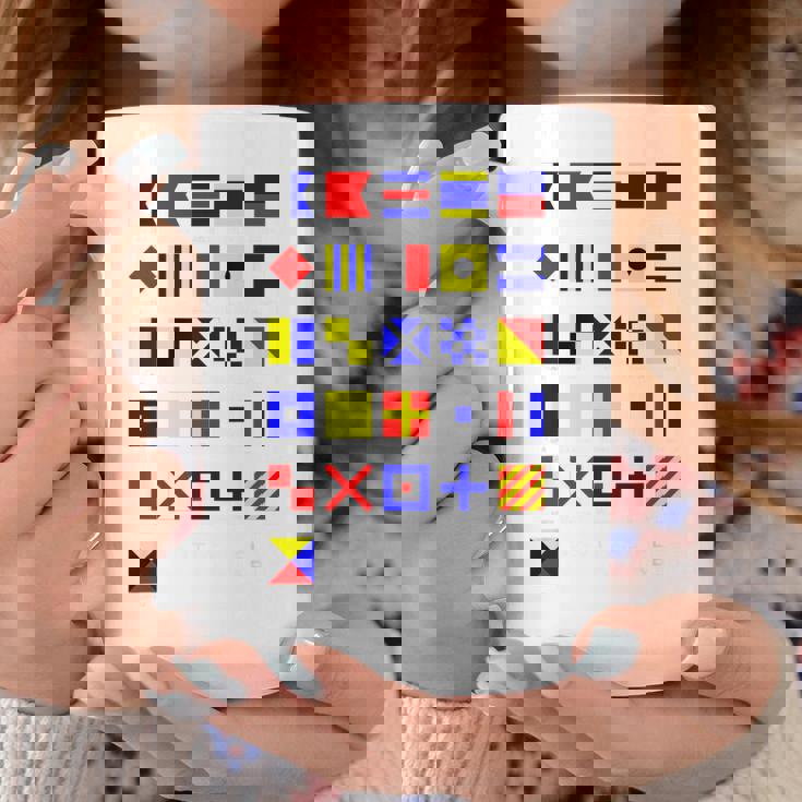航海信号旗 アルファベット コーヒーマグ 面白い贈り物