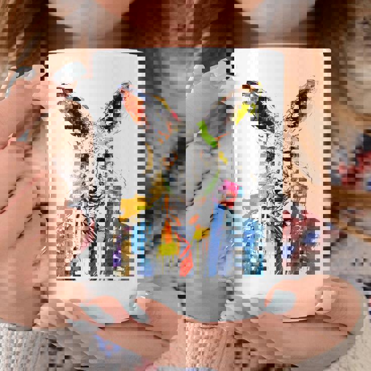 鮮やかなカンガルー、ネクタイ付き。 コーヒーマグ 面白い贈り物