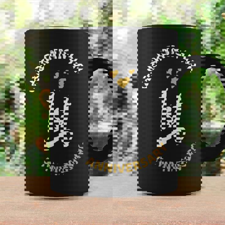 1周年記念1周年記念。 コーヒーマグ ギフトのアイデア