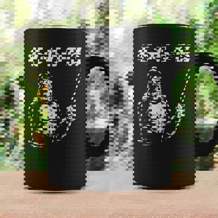 4545135、面白いゴリラリフティングスクワットベンチプレスジム数学 コーヒーマグ ギフトのアイデア