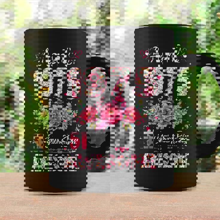 51歳 1975年4月 花柄 51歳 誕生日 男性 女性 コーヒーマグ ギフトのアイデア