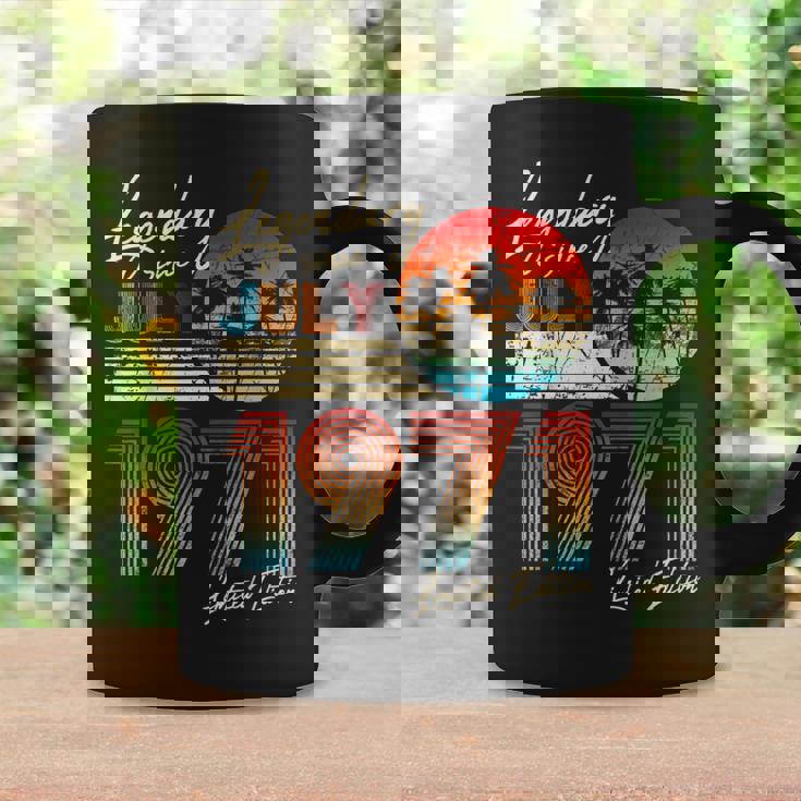 7月誕生日ギフト50年ヴィンテージ1971年生まれ。 コーヒーマグ ギフトのアイデア