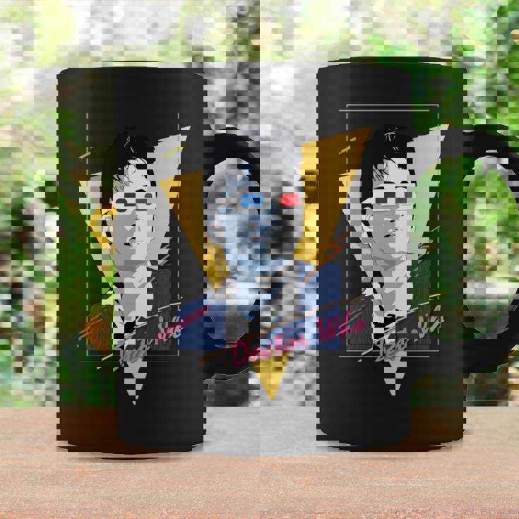 80年代テナントレトロタイムトラベラーsfファン。 長袖tシャツ コーヒーマグ ギフトのアイデア