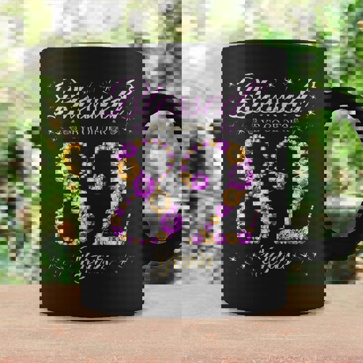 82歳の82歳の誕生日bデーパーティーに神に祝福されて コーヒーマグ ギフトのアイデア