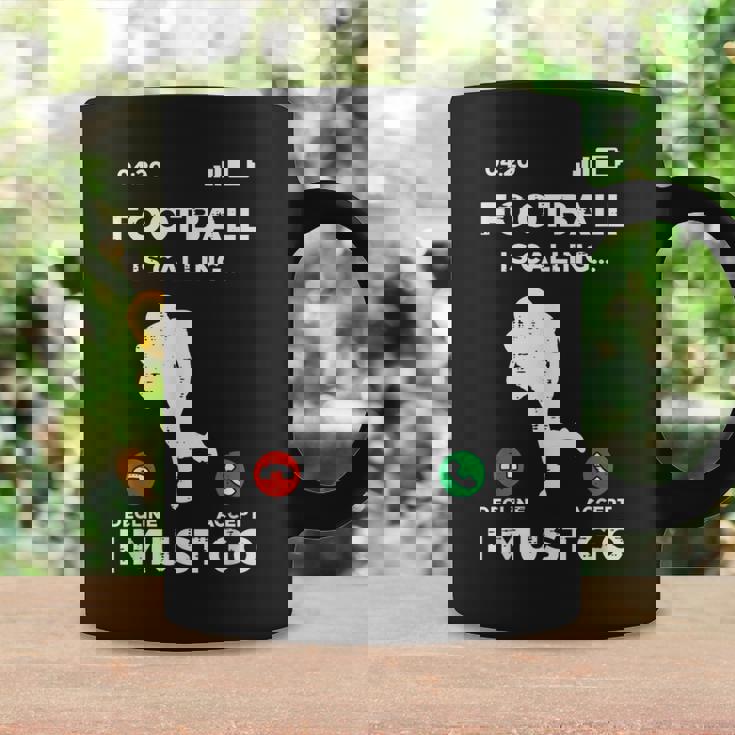 American Football Calling I Must Go ファニーコーチ メンズ レディース コーヒーマグ ギフトのアイデア