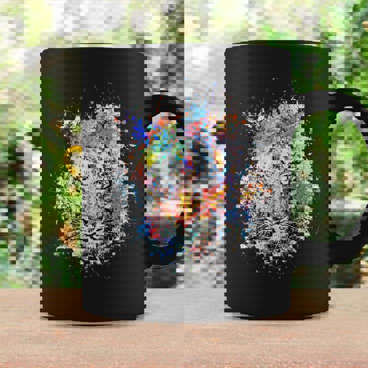 Beelegant 加熱虎 水彩画 面白い虎 コーヒーマグ ギフトのアイデア