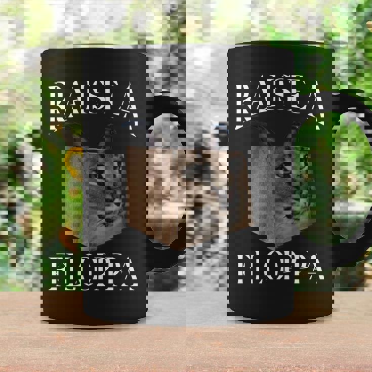 Big Floppa カラカルキャットミーム Raise A Floppa 長袖tシャツ コーヒーマグ ギフトのアイデア