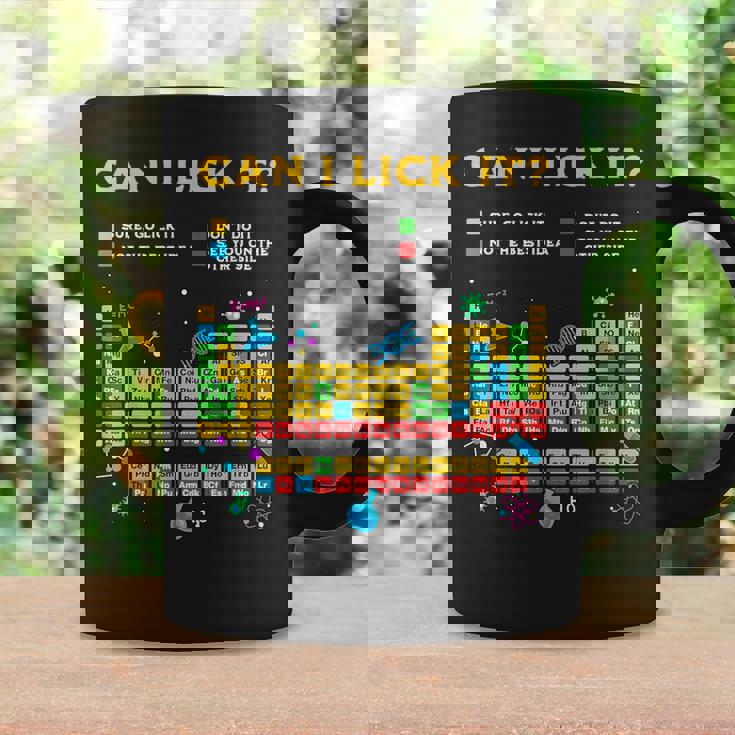 Can I Lick It 周期表 面白い 科学 先生 学生 コーヒーマグ ギフトのアイデア