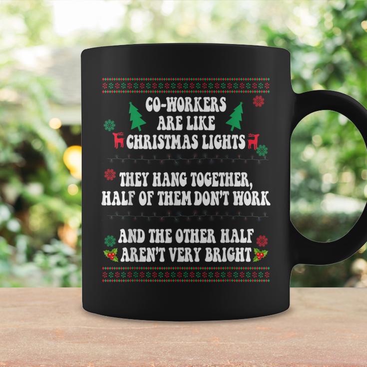 Co-Workers Are Like Christmas Lights They Hang Together Xmas Coffee Mug Gifts ideas