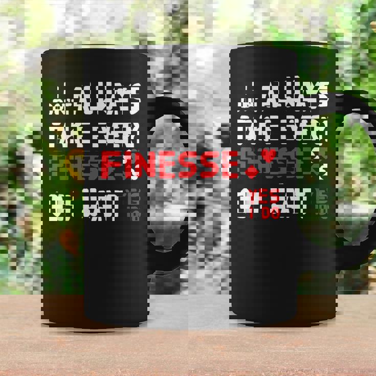 Contract Bridge Take Every Finesse カードゲームプレーヤー コーヒーマグ ギフトのアイデア