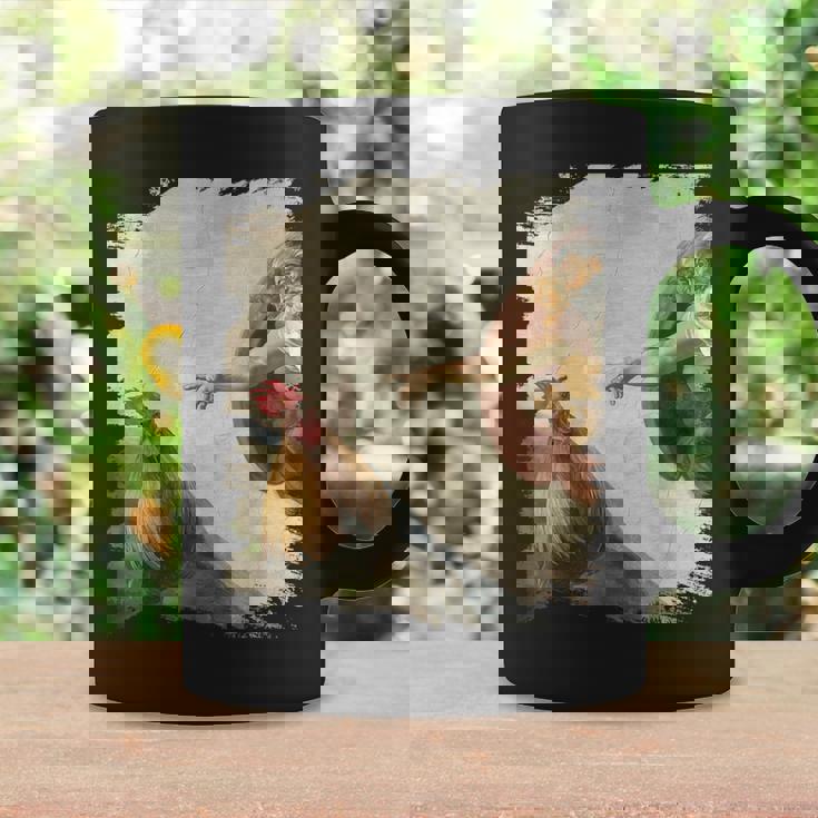 Creation Of Chicken Adam クラシック ミケランジェロ ニワトリ ファニー コーヒーマグ ギフトのアイデア