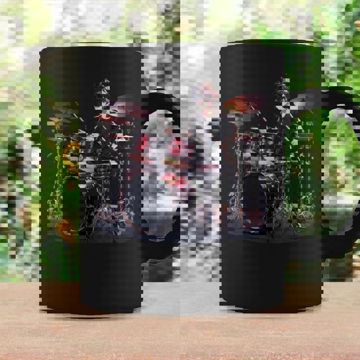 Drums ドラマーバンド ドラムセット ドラムセット コーヒーマグ ギフトのアイデア