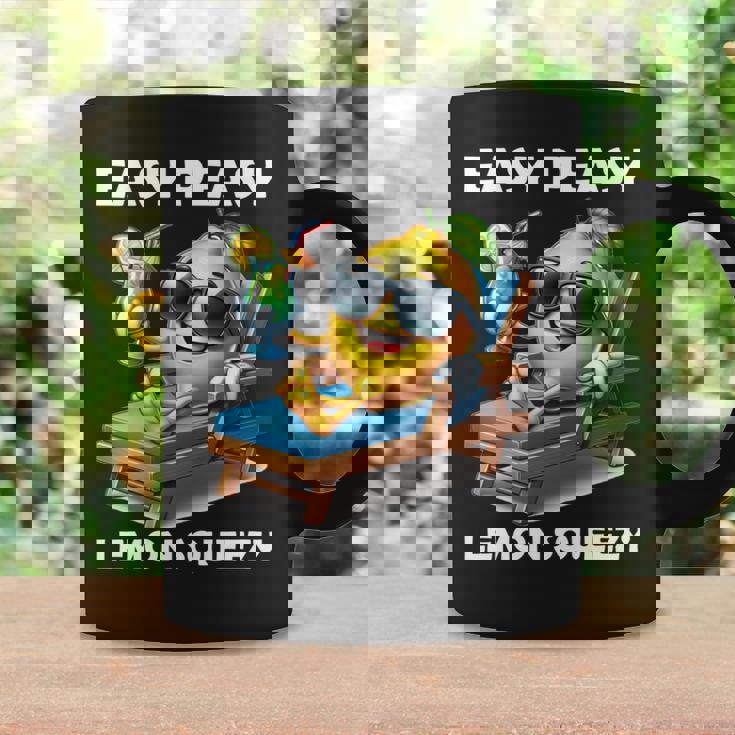 Easy Peasy レモンスクイーズ 長袖tシャツ コーヒーマグ ギフトのアイデア