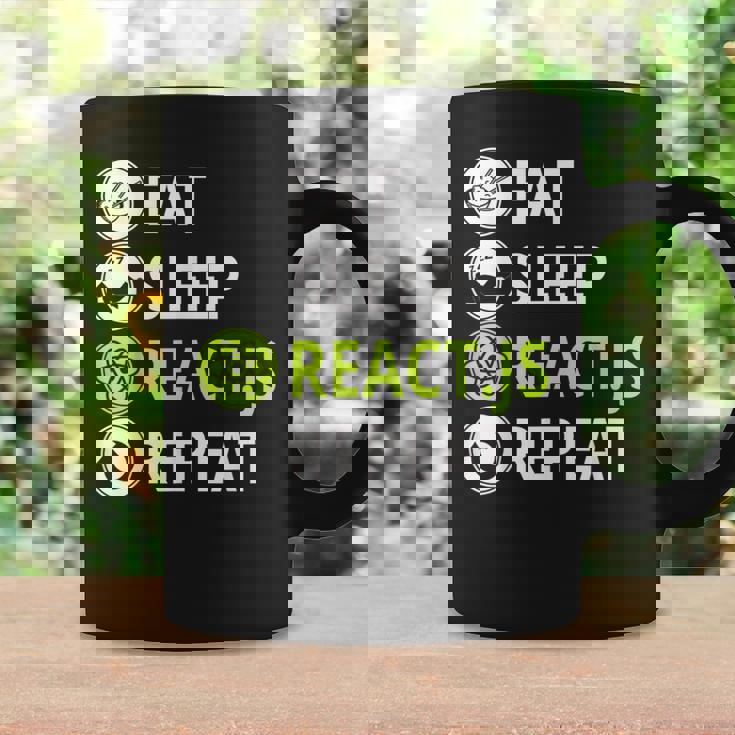 Eatleep ReactJs Repeat Javascriptプログラマー用 コーヒーマグ ギフトのアイデア