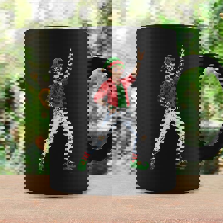 Elf Rock Hand Sign Language Christmas Rock Music Lover Coffee Mug Gifts ideas