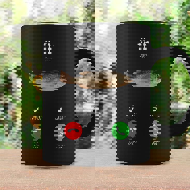 Fih Calling Accept Or Decline 面白い釣りミーム フィッシャーマン コーヒーマグ ギフトのアイデア