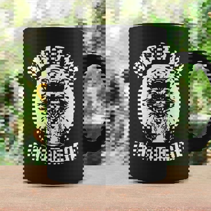 First Of All I'm A Delight アライグマ 看護師 面白い 長袖tシャツ コーヒーマグ ギフトのアイデア