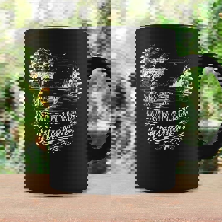 I Found My Calling Retirement ユーモア 退職者 シニア 長袖tシャツ コーヒーマグ ギフトのアイデア