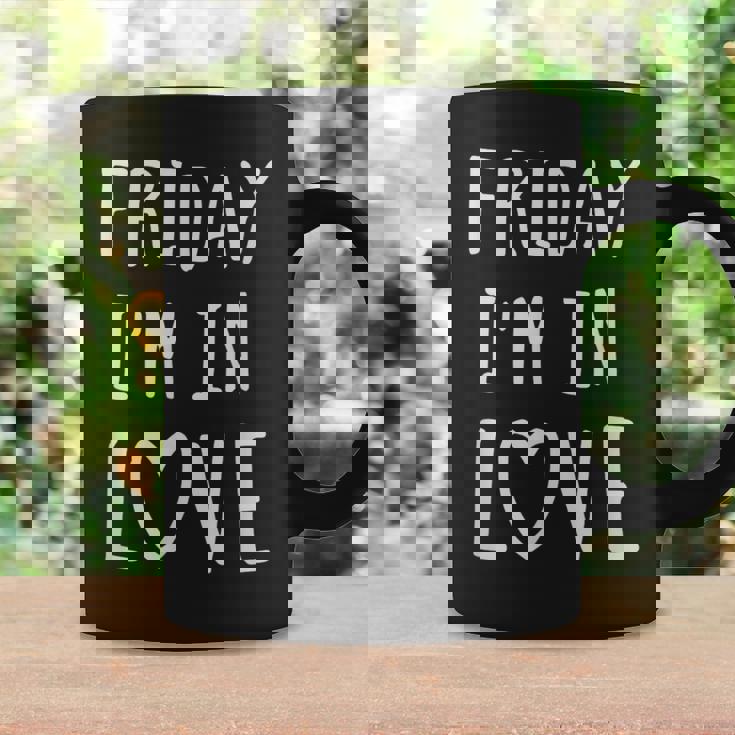 Friday I'm In Love Love デザイン、ハート コーヒーマグ ギフトのアイデア