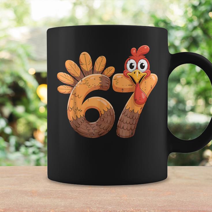 Turkey Thanksgiving 67 Six Seven Meme Cute Fall 6 7 Coffee Mug Gifts ideas