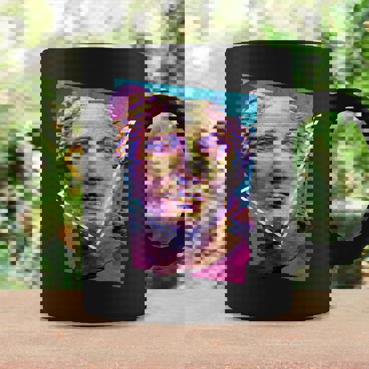 Glitchedenustatueaporwave コーヒーマグ ギフトのアイデア