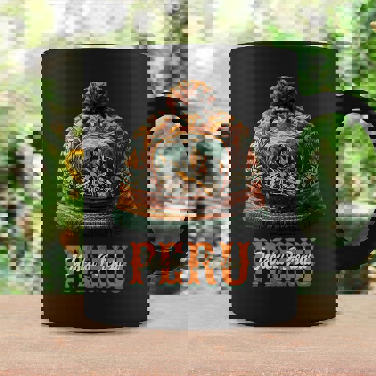 Grafico マルチカラー Chullo Peruano Machu Pichu コーヒーマグ ギフトのアイデア