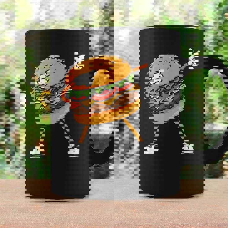 Hamburger チーズバーガー Burger Fast Food Cheeseburger Dabbing コーヒーマグ ギフトのアイデア