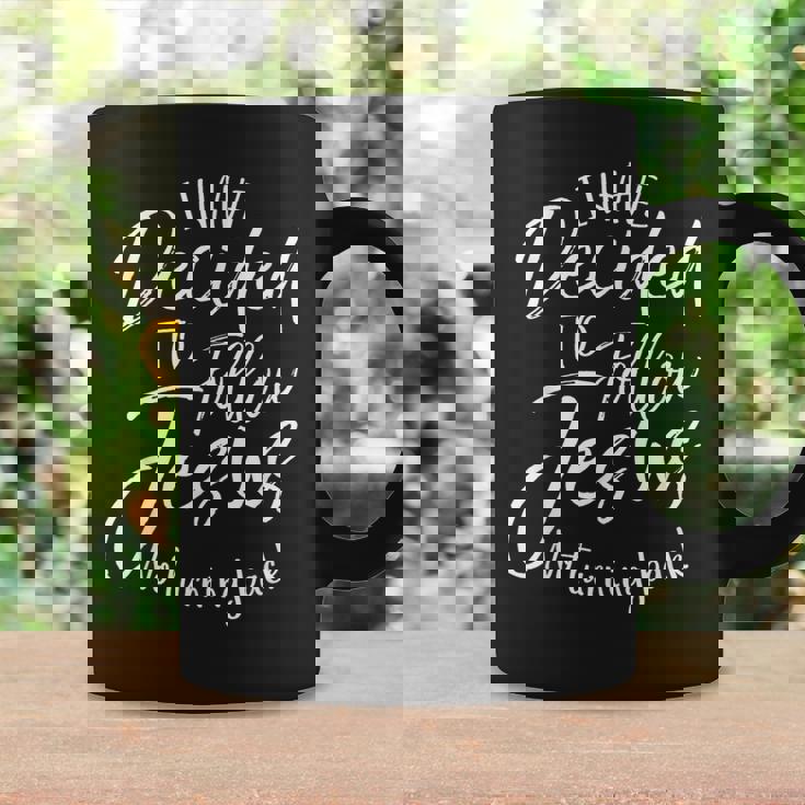 I Have Decided To Follow Jesus No Turning Back シャツ 洗礼 コーヒーマグ ギフトのアイデア