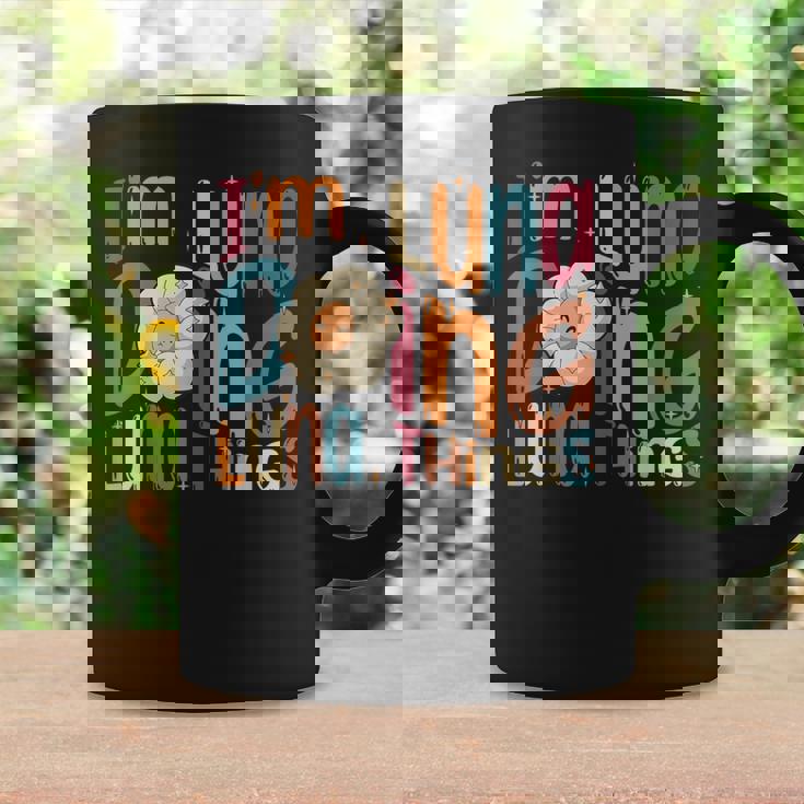 I'm Luna Doing Luna Things Groovy Retro Luna コーヒーマグ ギフトのアイデア
