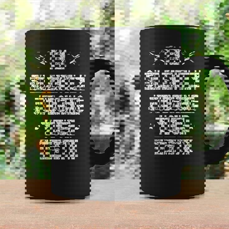 I'milently Judging Your Th Dentist Dentistry Dentistry Dentists コーヒーマグ ギフトのアイデア