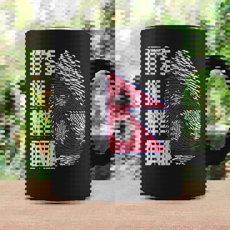 It's In My Dna ネパール ネパール国旗 指紋 コーヒーマグ ギフトのアイデア
