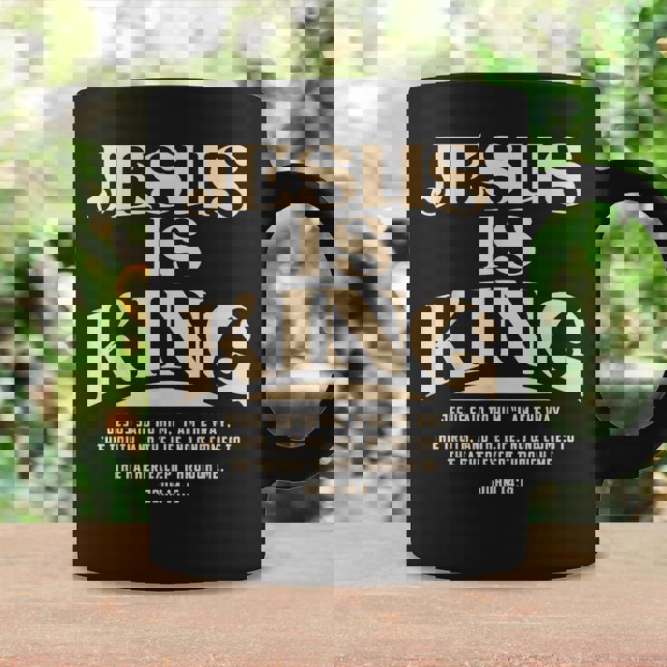 Jesus Is King Bibleerse John 14 コーヒーマグ ギフトのアイデア