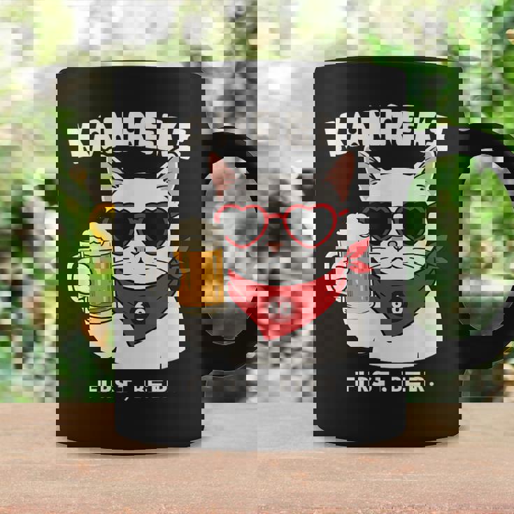 Kanreki 還暦 60歳 記念 猫 サングラス ビール 大人のユーモア コーヒーマグ ギフトのアイデア