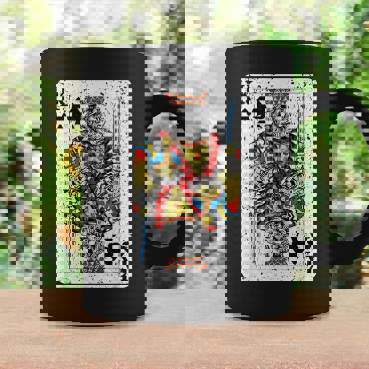 King Ofpades トランプデッキ ヴィンテージレトロスタイル コーヒーマグ ギフトのアイデア