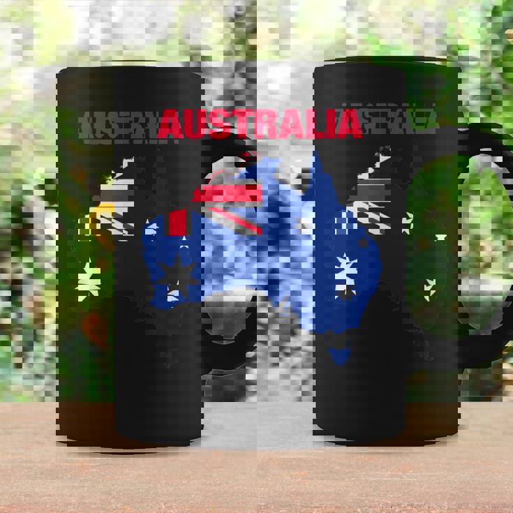 I Love Australia Enjoy Wear Australia Flag Graphic Cool コーヒーマグ ギフトのアイデア