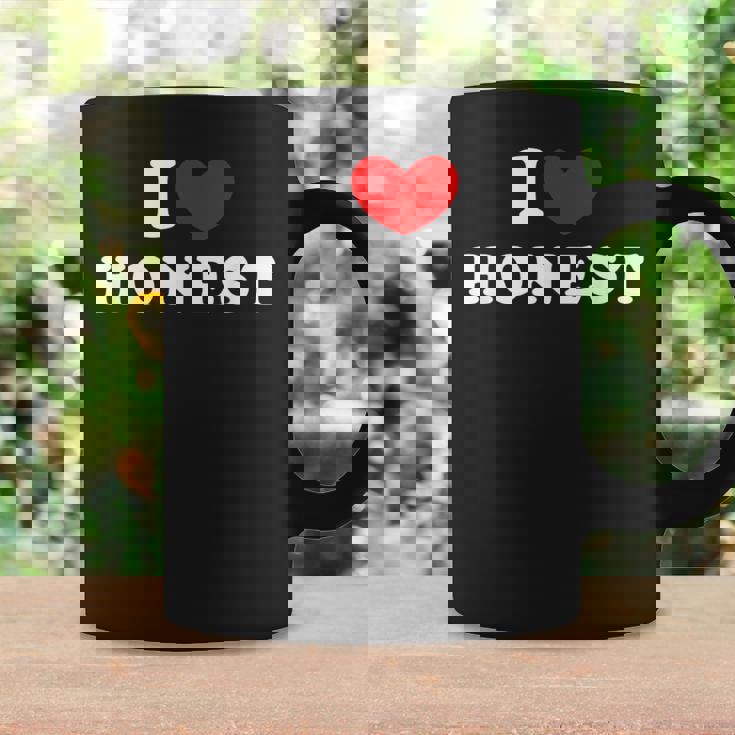 I Love Honest 私は愛する Honest コーヒーマグ ギフトのアイデア