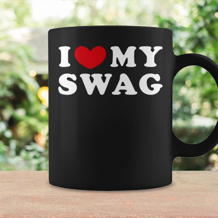 I Love Mywag アイ・ラブ・マイ・スワッグ、アイ・ハート・マイ・スワッグ 長袖tシャツ コーヒーマグ ギフトのアイデア