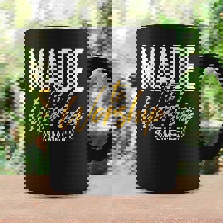 Made To Worship シャツ 礼拝用シャツ メンズ&レディース 神様 コーヒーマグ ギフトのアイデア