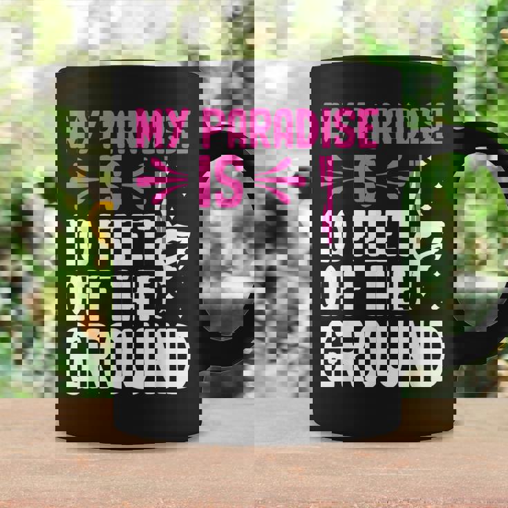 My Paradise Is 10 Feet Off The Ground 空中シルクエアリアリスト コーヒーマグ ギフトのアイデア