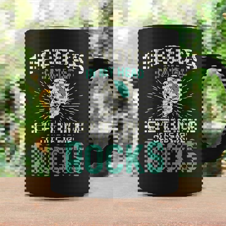 Theoices In My Head ロックコレクター ジオードハンター 地質学 コーヒーマグ ギフトのアイデア