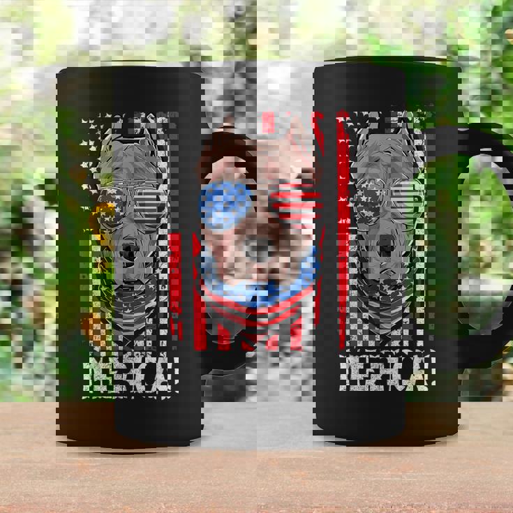 Pit-Bull Usa 愛国的な犬服 アメリカ国旗 メンズ コーヒーマグ ギフトのアイデア
